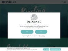 Tablet Screenshot of deinhard.com